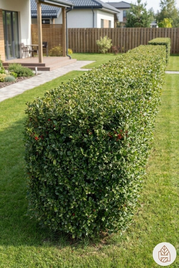Blue holly  ( ilex meserveae  )